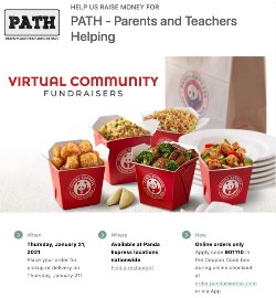 Panda Express Dinner Night Flyer